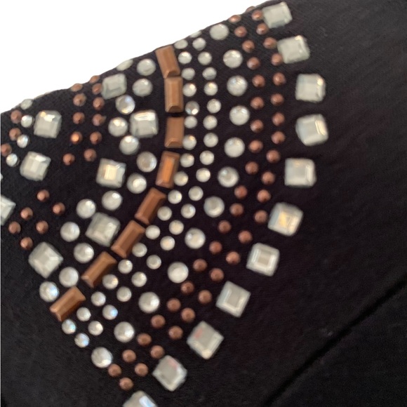 Marciano Black Embellished Top - Size XS - Picture 6 of 6